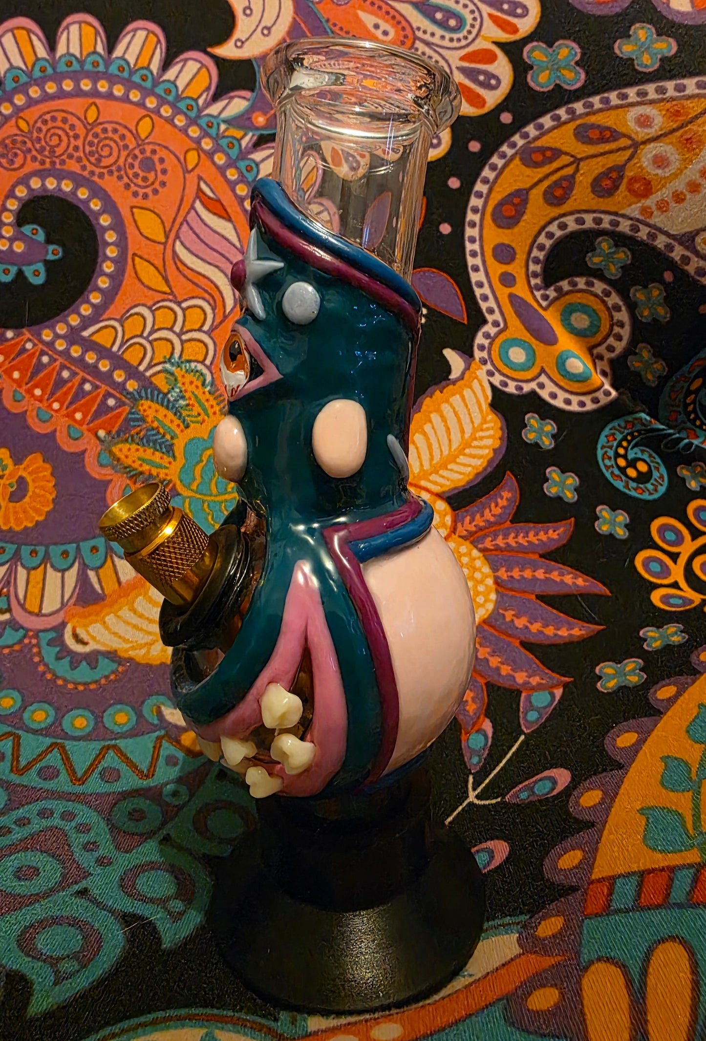 Lucha Libre Cyclops Pyrex Glass Bong #2 - 20cm