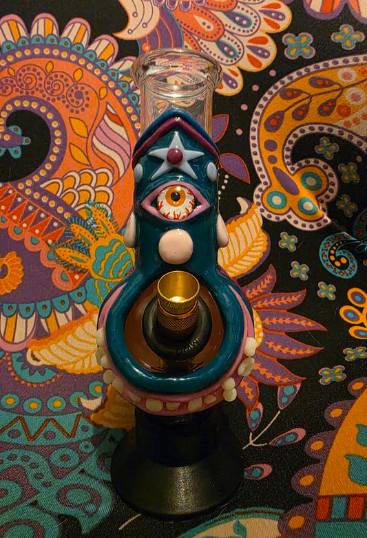 Lucha Libre Cyclops Pyrex Glass Bong #2 - 20cm