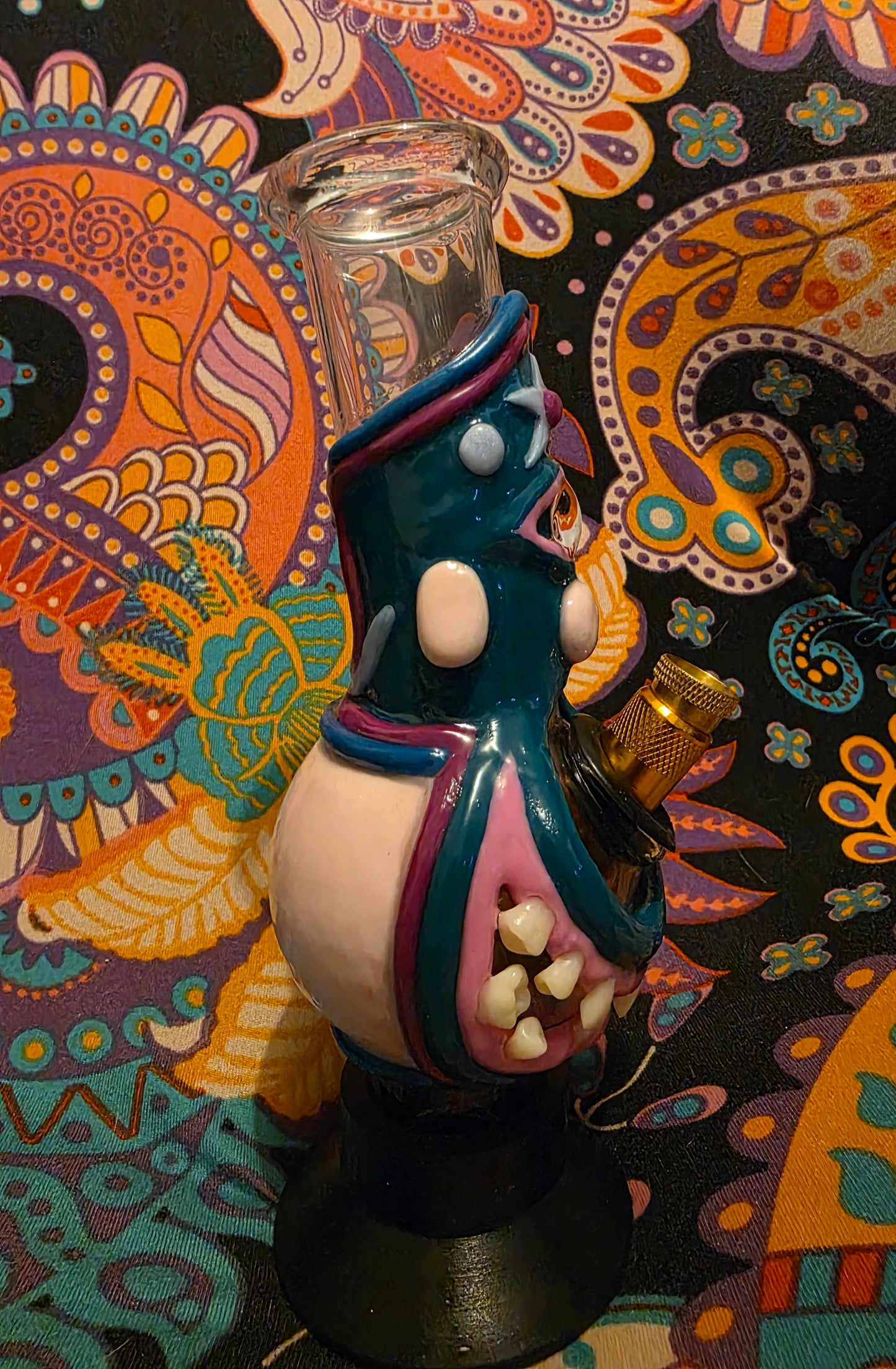 Lucha Libre Cyclops Pyrex Glass Bong #2 - 20cm