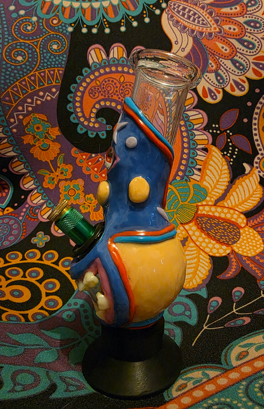 Lucha Libre Cyclops Pyrex Glass Bong #1 - 20cm