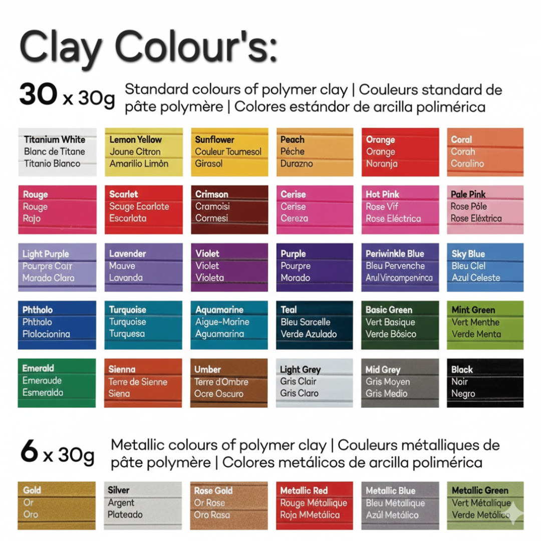 □ 30g Polymer Clay - UV Reactive Colour